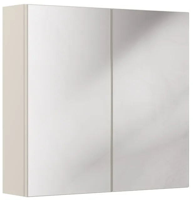 Horná kúpeľňová skrinka Bella Cashmere so zrkadlom 2D 80 cm kašmír