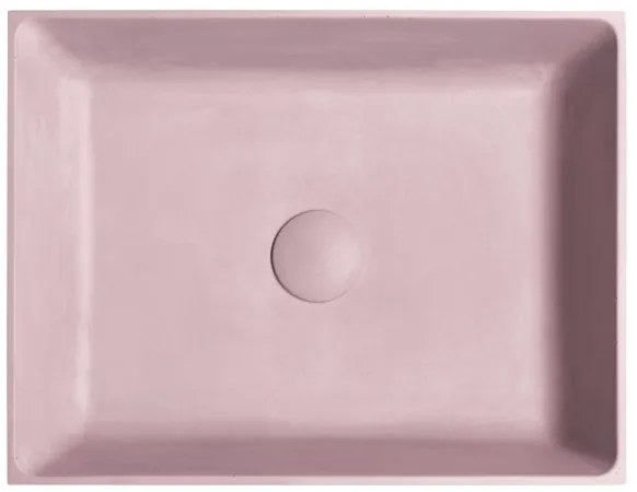 Sapho - Umývadlo na dosku 47,5x36,5 cm betón/ružová