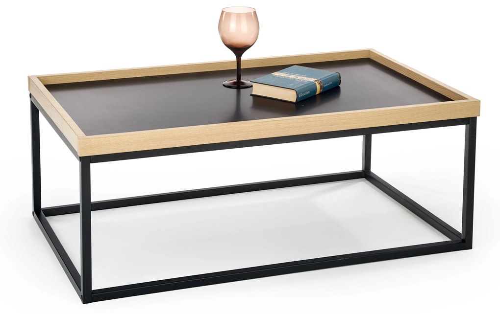 Čierny konferenčný stolík VENTUO LINEAR