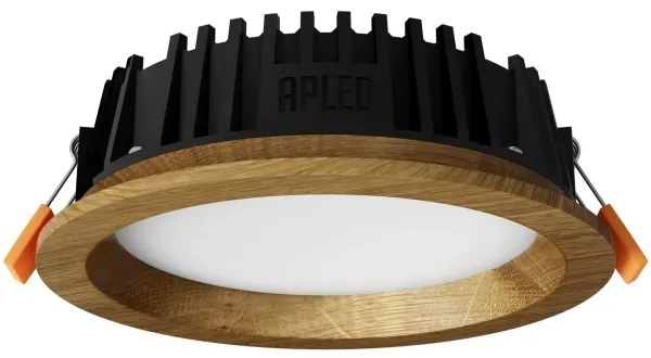 APLED - LED Podhľadové RONDO WOODLINE LED/6W/230V 4000K pr. 15 cm dub masív