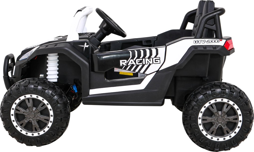 Ramiz Buggy UTV 2000M Racing Battery Car Biela + MP3 Sounds Svetlá + diaľkové ovládanie + pomalý štart