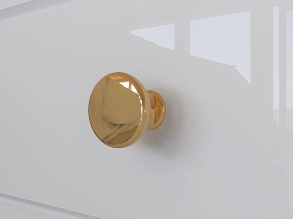 NOČNÝ STOLÍK BELLINI BIELY VYSOKÝ LESK