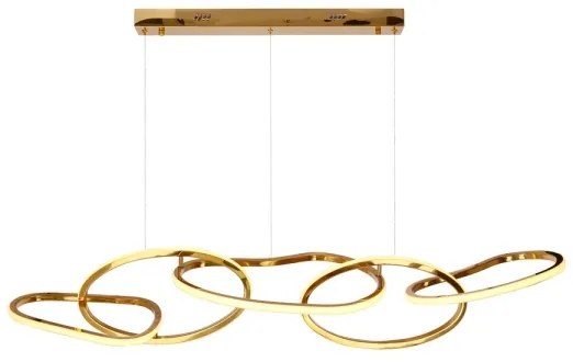 LED luster na lane ANNELI LED/45W/230V 125 cm zlatý