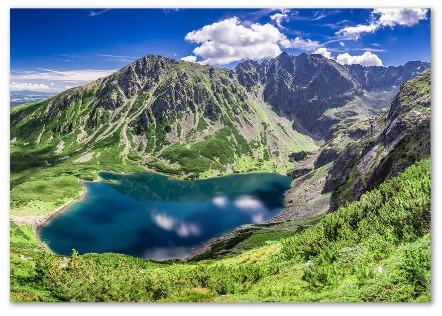Foto obraz z akrylového skla Čierne jazero Tatry pl-oa-100x70-f-127510314