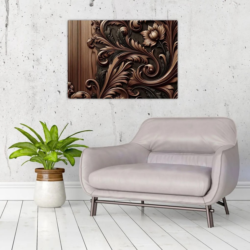Obraz - Vzor z dreva (70x50 cm)