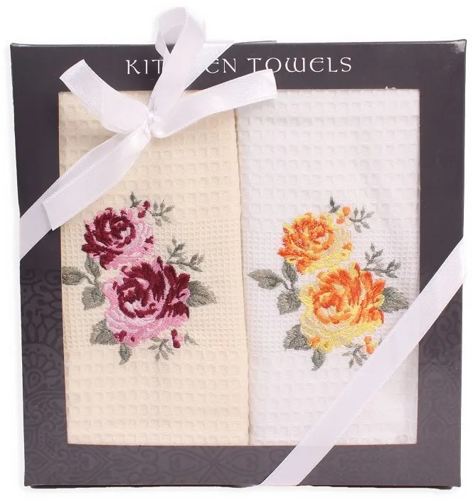 Utierky v darčekovom balení 2 set ruže