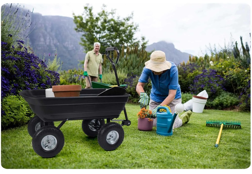 Záhradný sklápajúci vozík 75L Humberg 4871