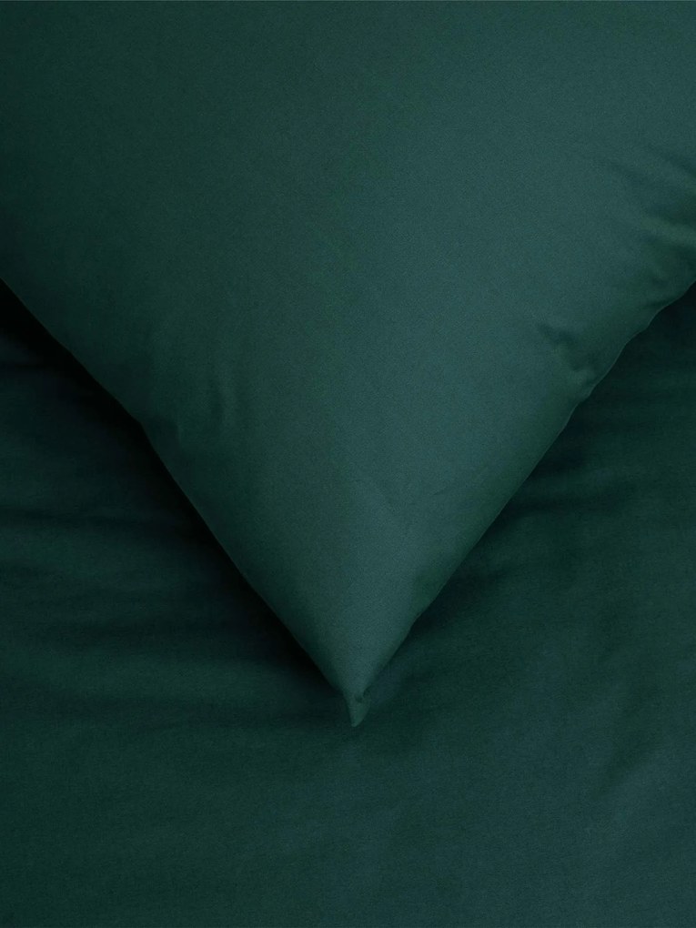 Bavlnená obliečka na vankúš Renforcé 50 × 70 cm – Jasmine tmavozelená