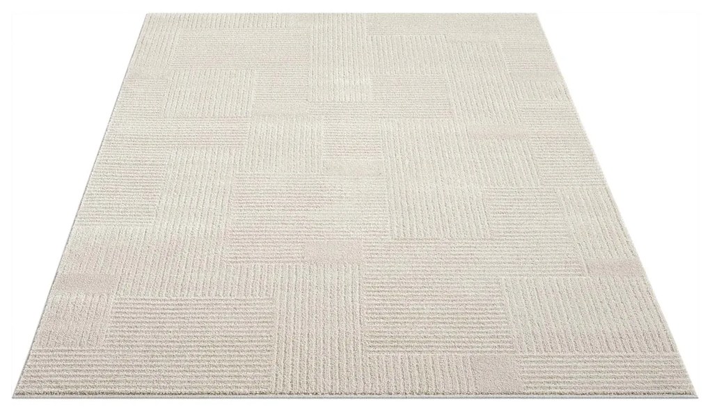 Dekorstudio Moderný koberec do obývačky FLAIR 177 - béžový Rozmer koberca: 80x150cm
