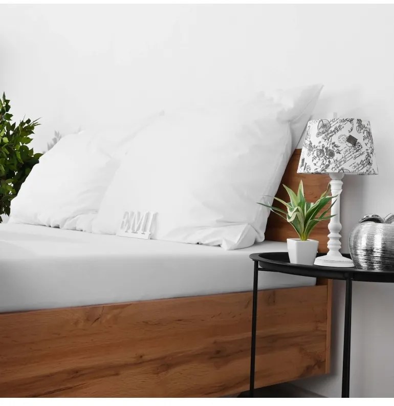 Plachta posteľná biela jersey EMI, Detská plachta 70x140