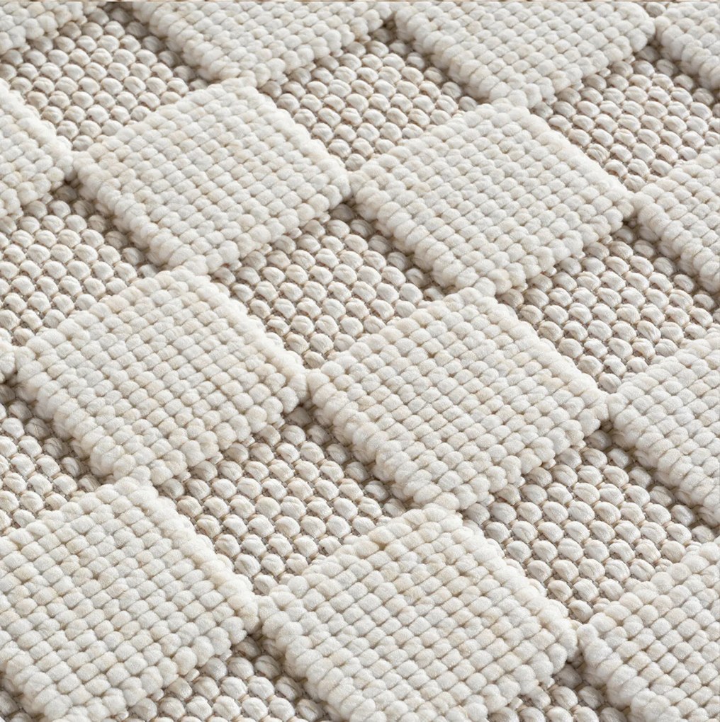 Kusový koberec Helix 2203 cream kruh, 160x160, biela, chodba / predsieň, Ayyildiz