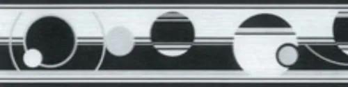 Samolepiaca bordúra, rozmer 5 m x 5 cm, kruhy, IMPOL TRADE 50030