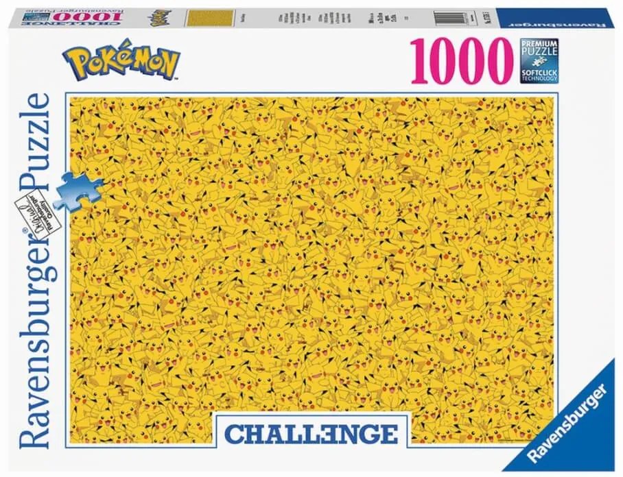 Challenge Puzzle: Pokémon Pikachu 1000 dielikov