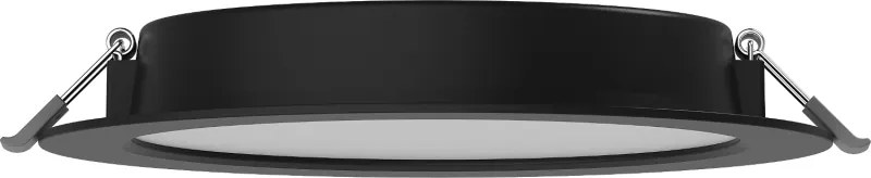Mexen LDRR, LED stropné svietidlo na zapustenie, priemer 12 cm 17 cm, 12W, neutrálna - 4000K, 900 lm, čierna - L210-017-1240-70