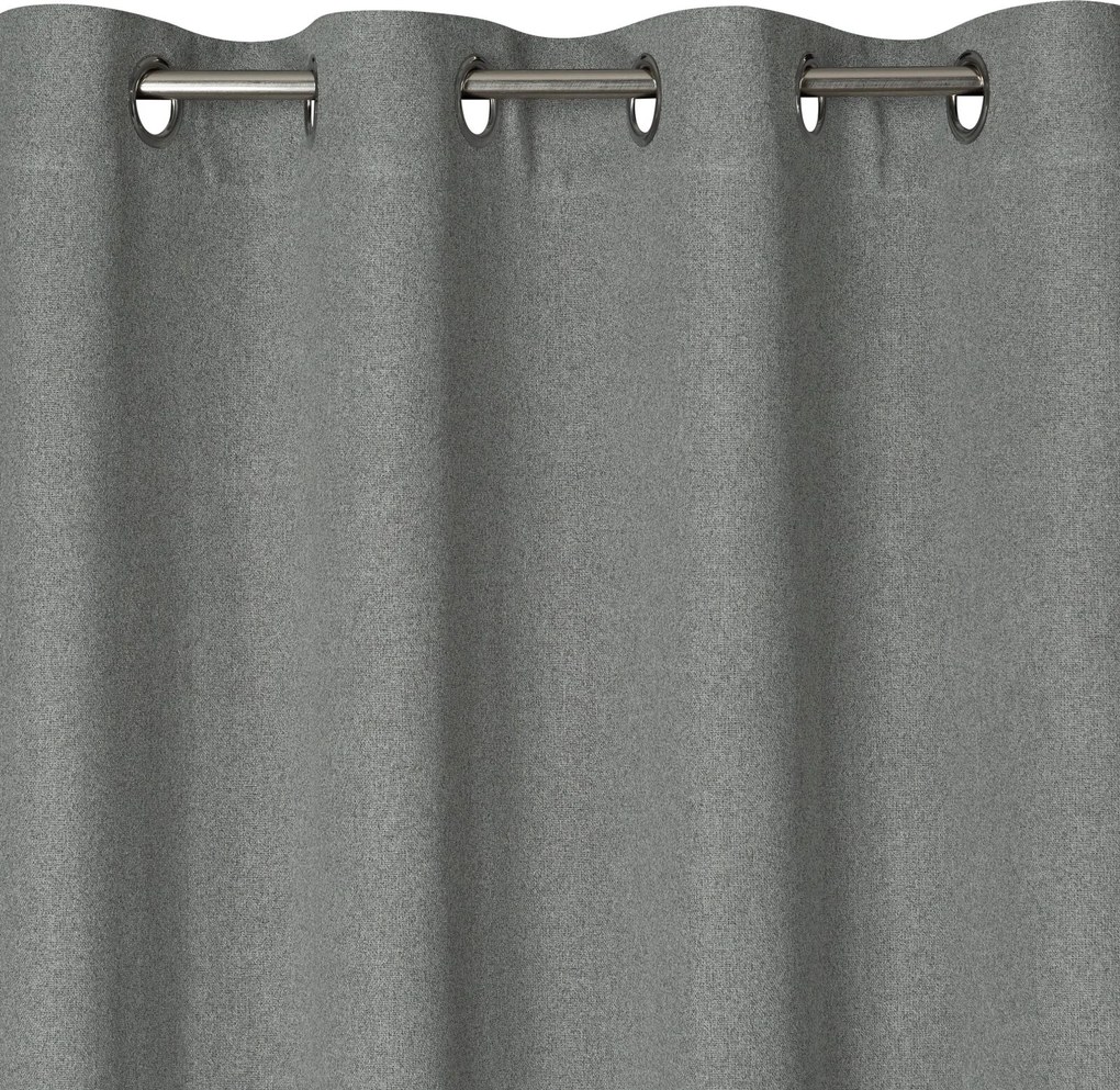 ZÁVES NA KRÚŽKOCH LIDIA 140X250 CM STRIEBORNÁ