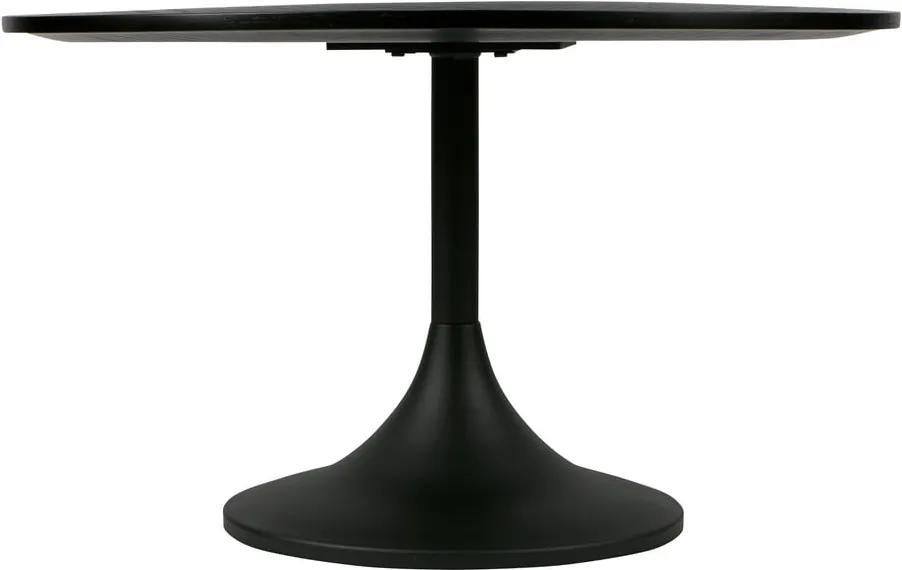 Čierny kovový odkladací stolík WOOOD Bowie, ⌀ 70 cm