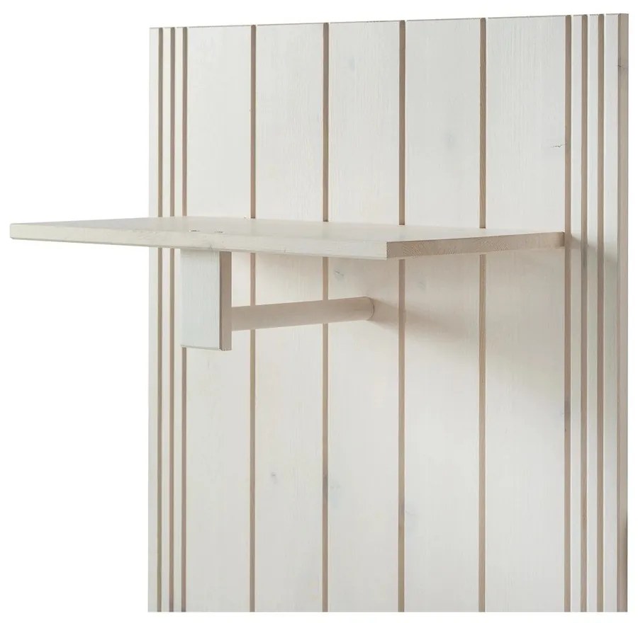 Biela predsieňová zostava z borovicového dreva 60x120x25 cm Anita – Støraa