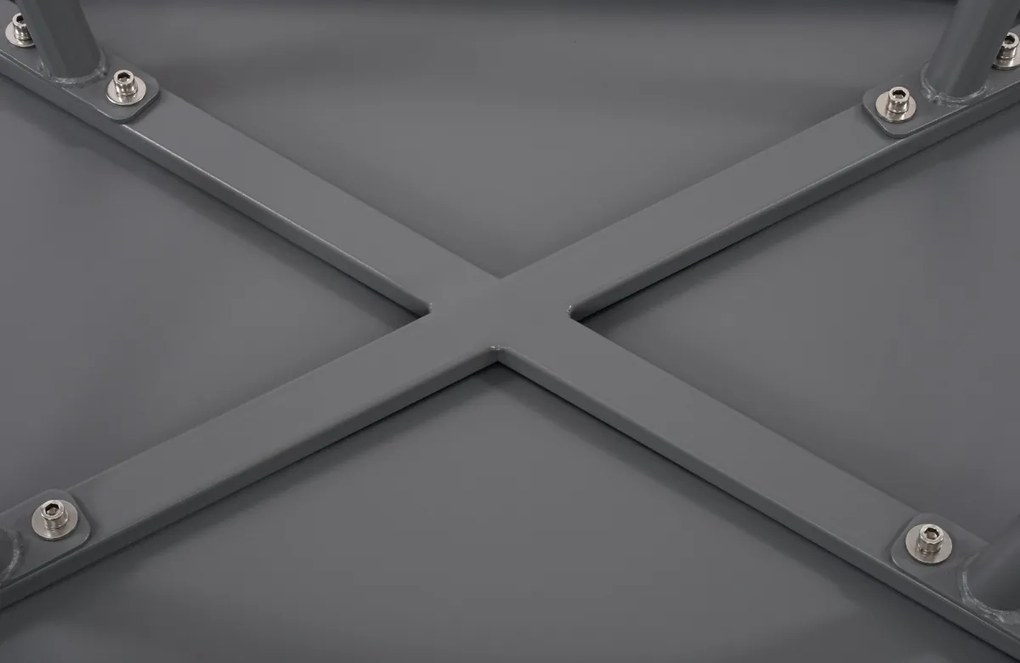 Konferenčný stolík Velva - v45 x 80 x 45 cm - Tmavo sivá