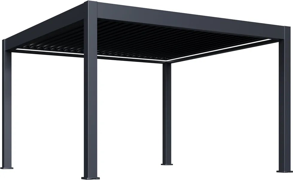 Luxusná ELEKTRICKÁ bioklimatická pergola PRESTIGE 4x4 m, hliník - voľne stojaca