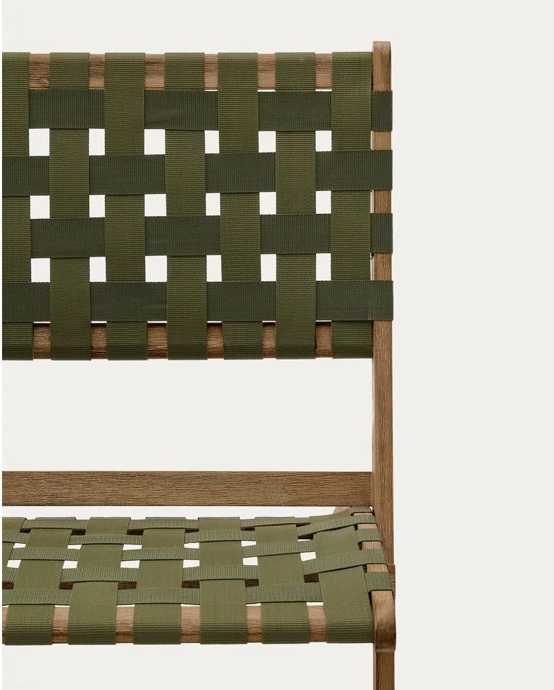 Zelené drevené záhradné kreslo Chabeli – Kave Home