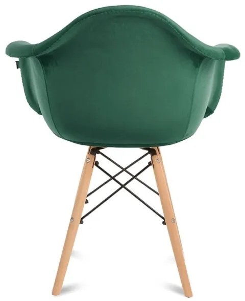 SADA 2x Jedálenská stolička NEREA 80x60,5 cm zelená/buk