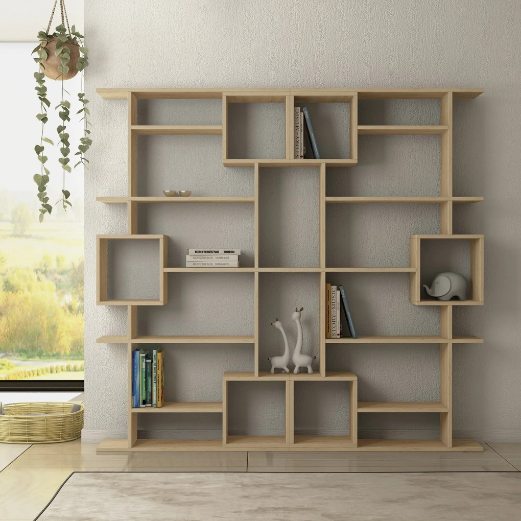 Moderní knihovna Houseland Soto dub přírodní
