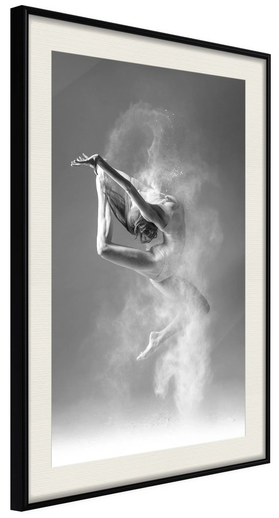 Artgeist Plagát - Ballerina [Poster] Veľkosť: 20x30, Verzia: Zlatý rám s passe-partout