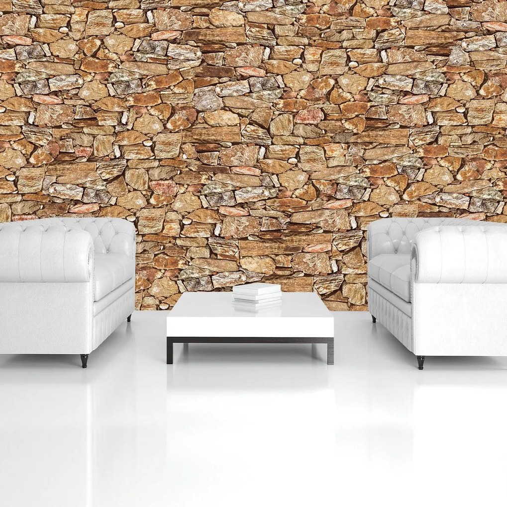 Fototapeta - Stone Wall Rock (254x184 cm)