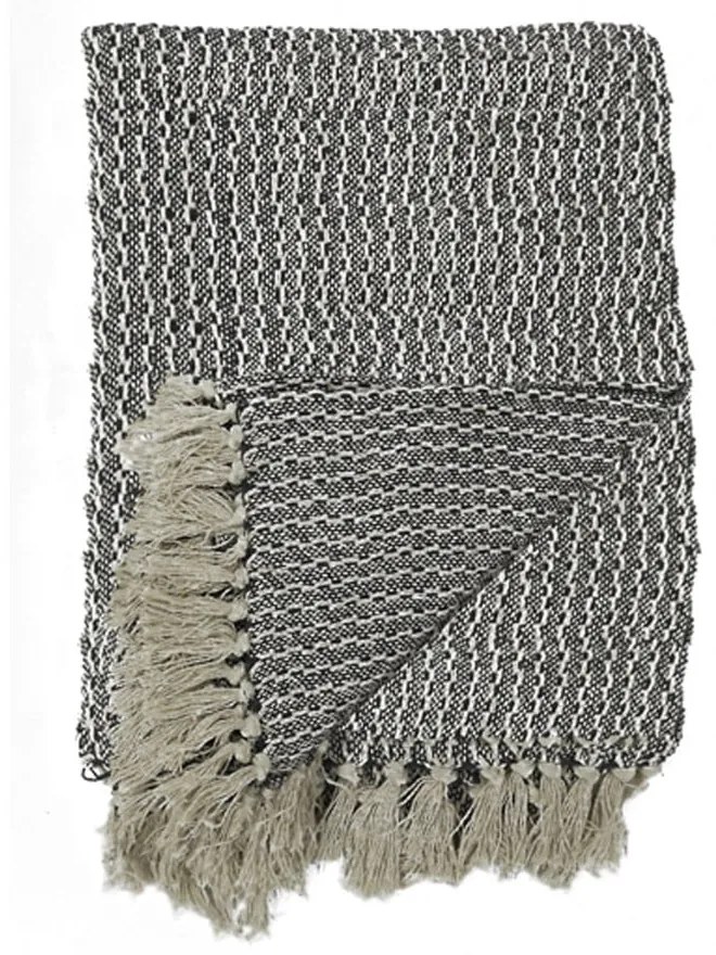 Sivá bavlnená deka House Nordic Cort, 160 x 130 cm