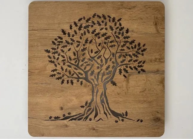 Svietiaci obraz na stenu Dub