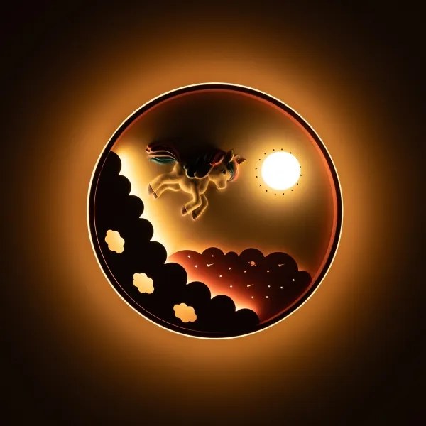 Brilagi -LED Stmievateľné detské stropné svietidlo UNICORN LED/68W/230V 3000-6000K+DO