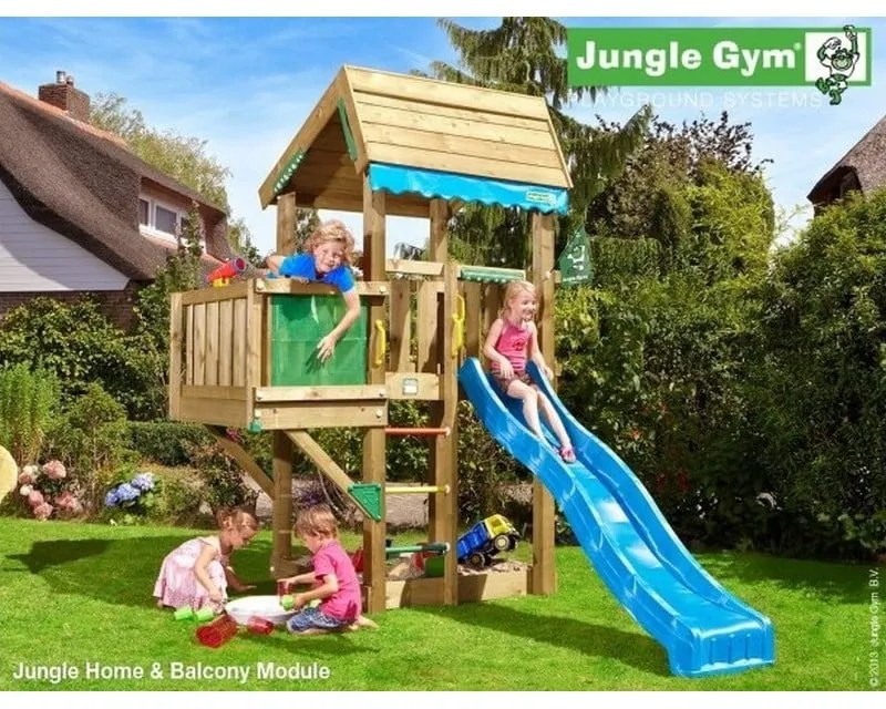 Ihrisko Jungle Home so šmykľavkou a modulom Balcony