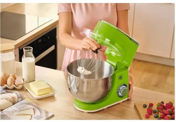 Sencor - Kuchynský robot s nerezovou miskou 1300W/230V zelený