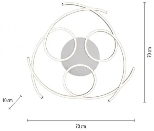 Paul Neuhaus 8165-55 - LED Stmievateľné stropné svietidlo DANILO 3xLED/12W/230V