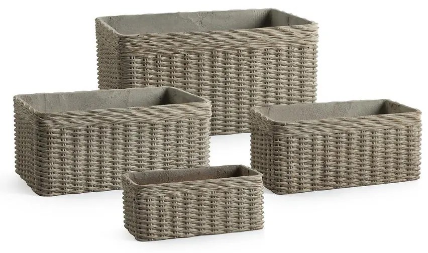 Kvetináč 101487 tmavohnedý 56x37x28h