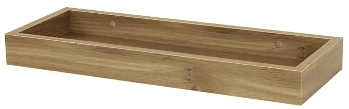 Nástenná polička P-010, dub, dub
