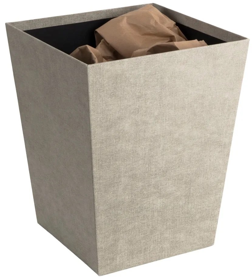 Béžový odpadkový kôš Sofia Canvas Paper Laminate – Bigso