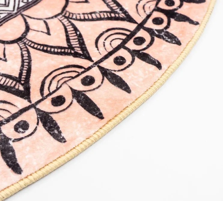 TZ Okrúhly vzorovaný koberec Aztek Rozmer: 160