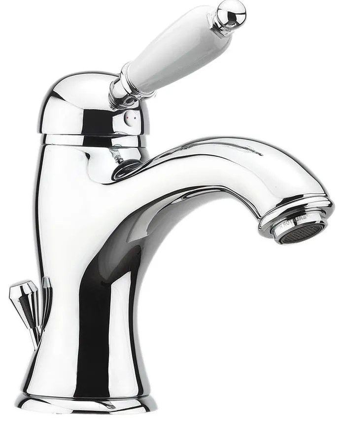 Stojančeková umývadlová batéria v striebornej farbe Kirké White – Sapho