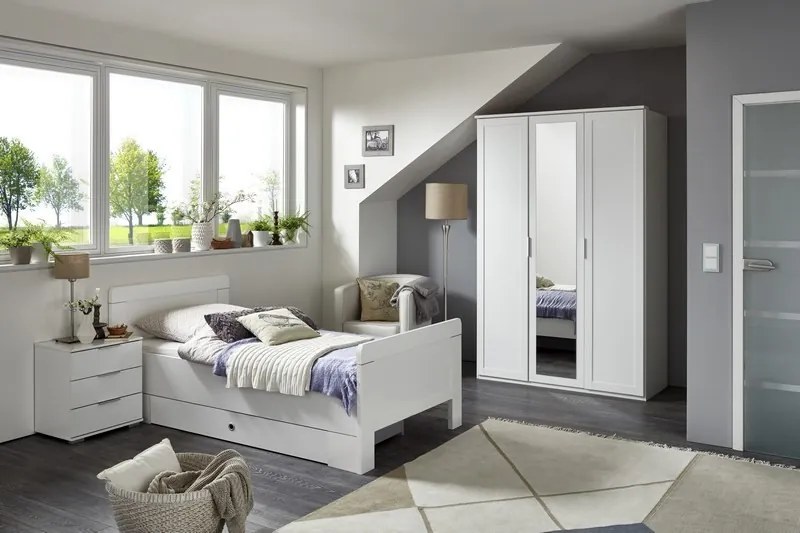 Posteľ Nadja 100x200 cm, biela