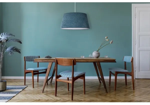 Duolla - Luster na lanku BOUCLE 1xE27/15W/230V pr. 50 cm tyrkysová