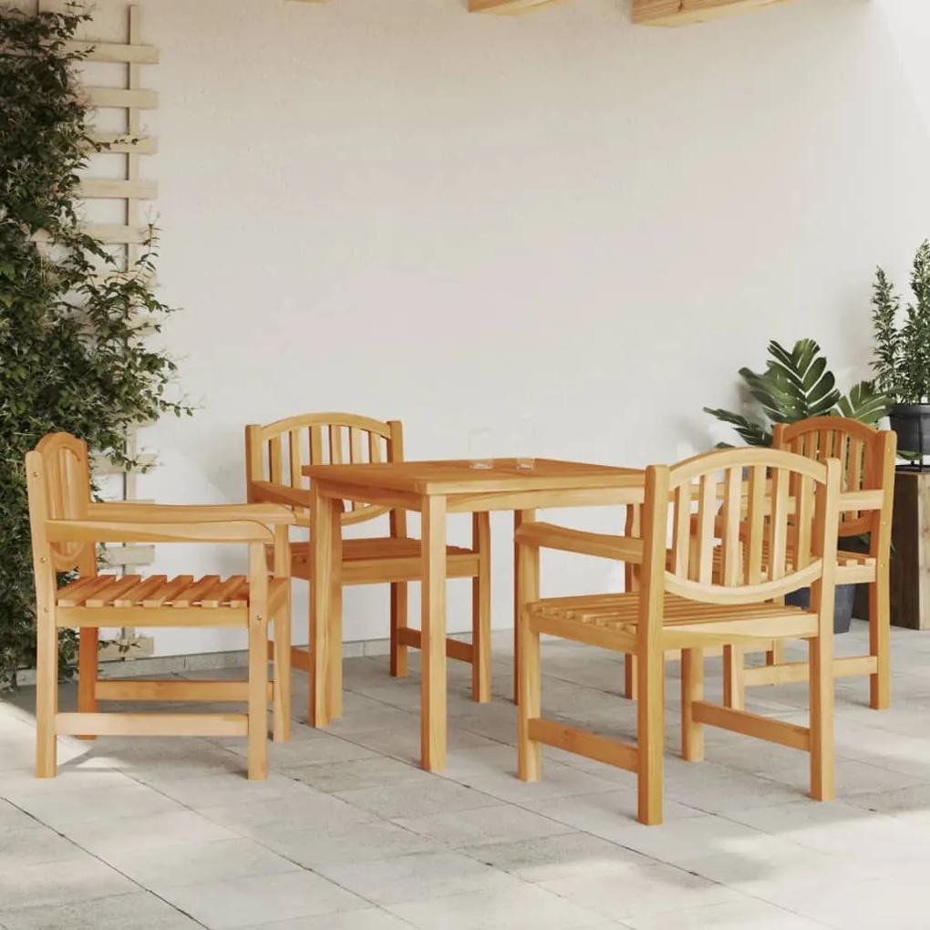 Záhradné stoličky 4 ks 58x59x88 cm tíkové masívne drevo 3157904