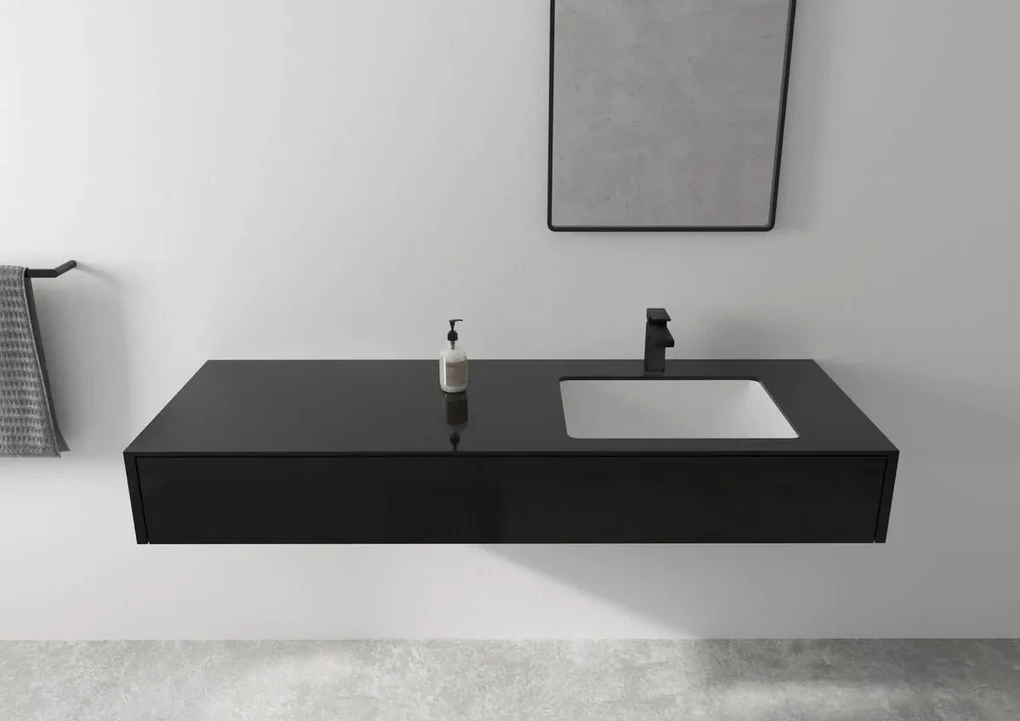 Hansgrohe Vernis Shape, umývadlová batéria s výpustom, EcoSmart, čierna matná, HAN-71561670