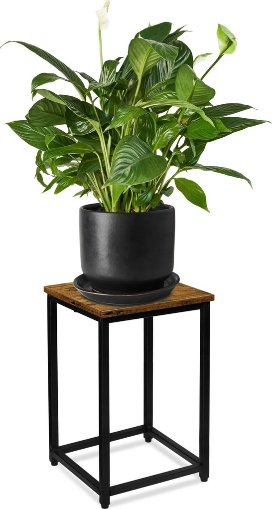 Kvetinový stojan ARBEN 40 cm dub / čierny