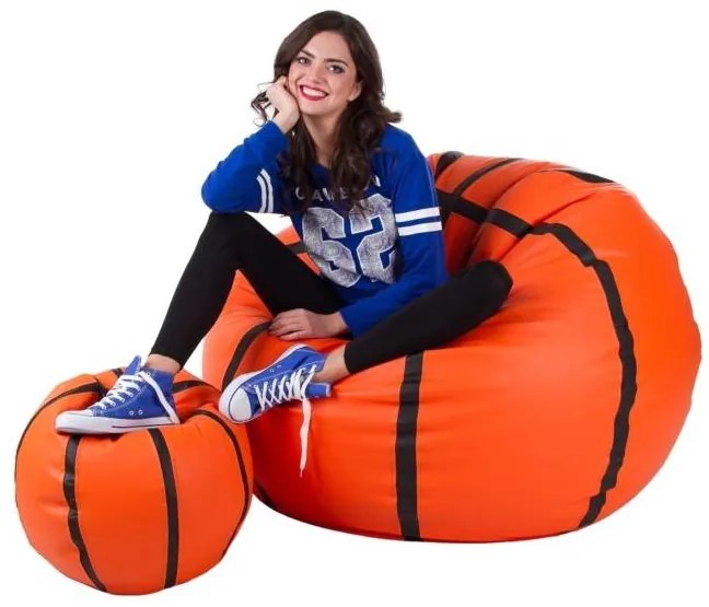 Set sedacích vakov Basketbal XXXL + L (oranžová + čierna). Vlastná spoľahlivá doprava až k Vám domov. 1054538