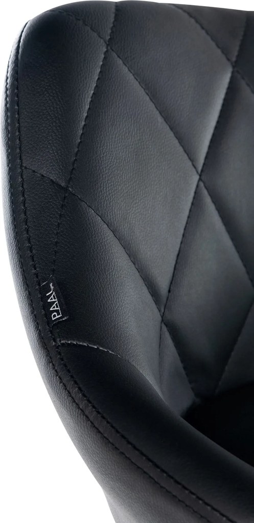 Pracovná stolička Lazio koženka - čierna