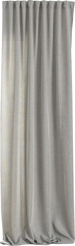 Záves BASIC s navliekacou riasiacou páskou 140x300 cm sivý melanžový 1 ks.