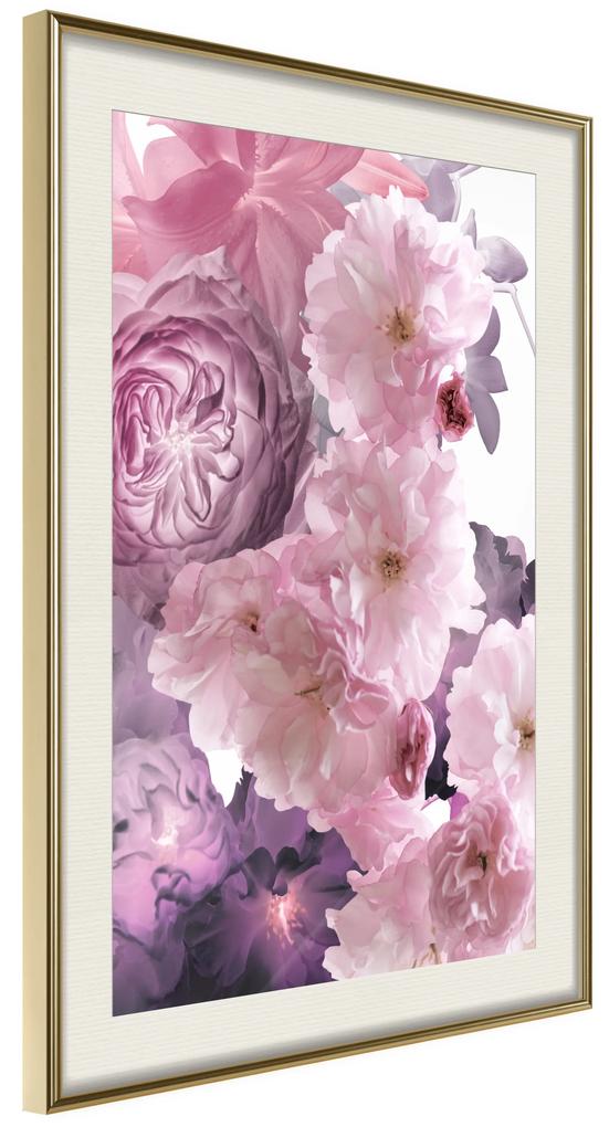 Artgeist Plagát - Fan of Flowers [Poster] Veľkosť: 20x30, Verzia: Zlatý rám s passe-partout