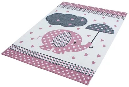 Koberce Breno Kusový koberec KIDS 570 Pink, ružová, viacfarebná,160 x 230 cm