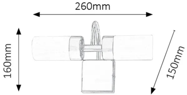 Rabalux 5746 - LED Kúpeľňové nástenné svietidlo BETTY 2xLED/4W/230V